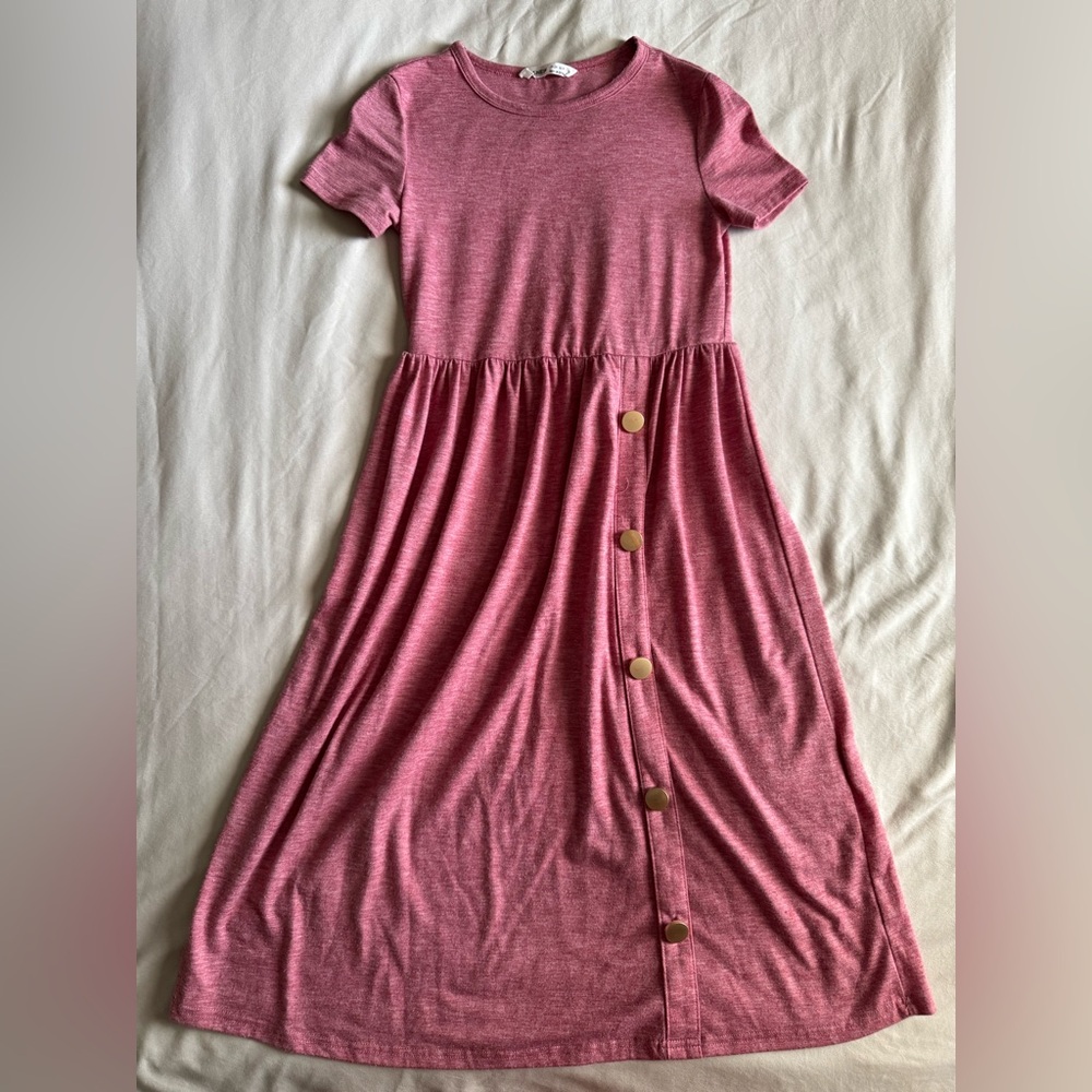 SHEIN pink long dress